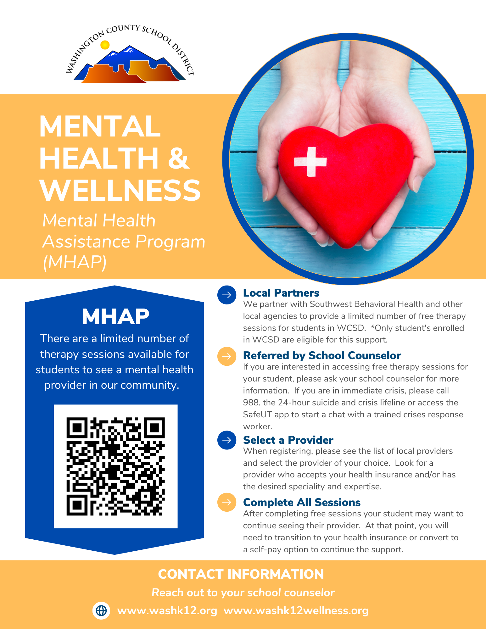 MHAP English informational flyer